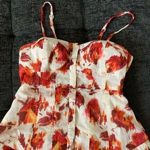Lauren Conrad Corset Floral Top